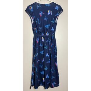 Liza Luxe Modcloth XXS Split Tie Neck Cap Sleeve Butterfly Dress BNWT